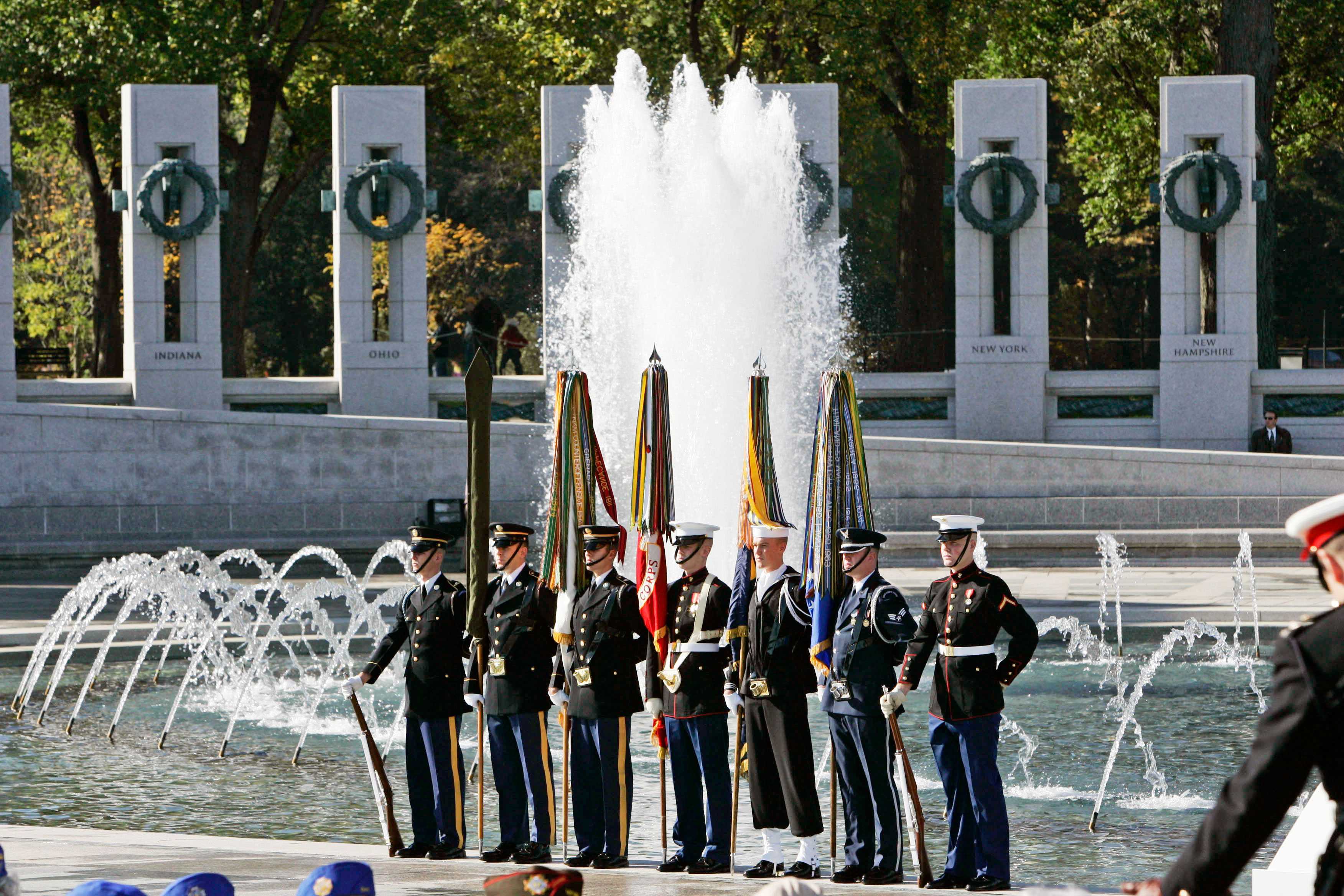 'Utter disgrace': World War II Memorial vandalized in Washington, DC — WESH 2 Orlando